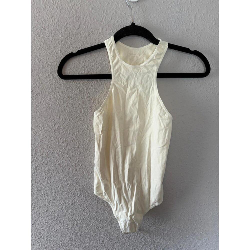 Free People Intimately off white high neck seamless bodysuit size XS/S